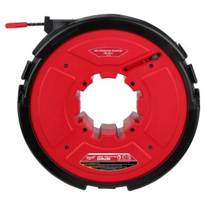 Milwaukee M18 FUEL Angler 100′ Non-Conductive Polyester Pulling Fish Tape Drum