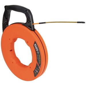 Klein Tools 50′ Fiberglass Fish Tape w/ Leader
