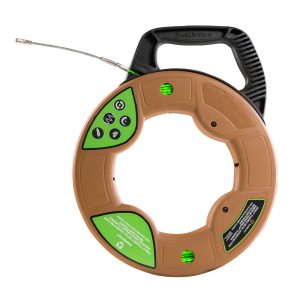 Southwire SIMPULL Fish Tape 4.5mm 125′ Flexible Metal Leader Large Case