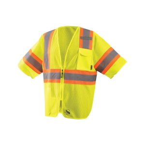 Occunomix Two-Tone Vest Yellow Class 3 Self Extinguishing XL