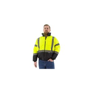 Majestic Glove Waterproof Jacket Hi-Vis Yellow Small