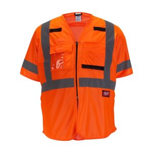 Milwaukee Class 3 High Visibility Orange Safety Vest – 4XL/5XL