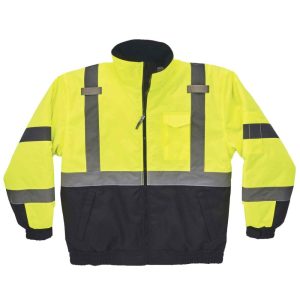 Ergodyne Glowear 8377 Type R Class 3 Quilted Bomber Jacket – Large