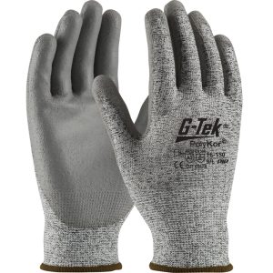 Protective Industrial Products Gloves Salt & Pepper Seamless Knit G-Tek PolyKor Blended Medium