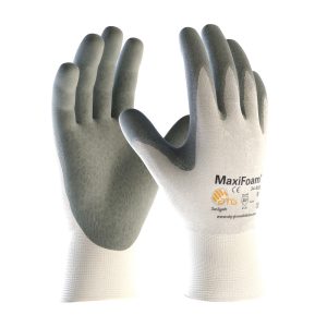 Protective Industrial Products Gloves White MaxiFoam Premium Seamless Knit Nylon Large