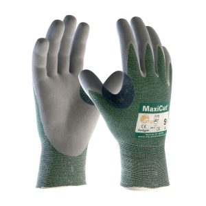 Protective Industrial Products MaxiCut Seamless Knit Engineered Yarn Glove with Nitrile Coated MicroFoam Grip on Palm & Fingers Medium – 12 Pk