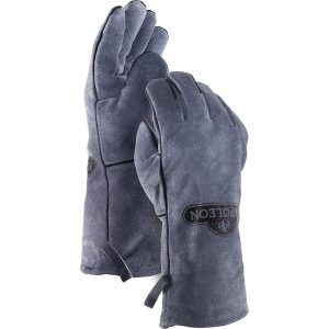 Napoleon Genuine Grey Cowhide Leather BBQ Gloves