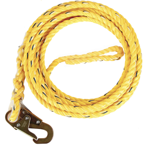 Guardian Fall Protection 5/8 In. x 50 Ft. Standard Poly Steel Rope with Snaphook End