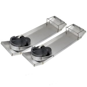 Kraft Tool Co 28 In. x 8 In. Lightweight Stainless Steel Kneeboards (Pair)