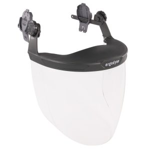 Ergodyne Clear Lens Gray Face Shield for Cap-Style & Safety Helmet