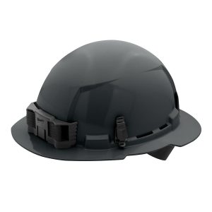 Milwaukee Gray Full Brim Hard Hat with 4pt Ratcheting Suspension Type 1 Class E