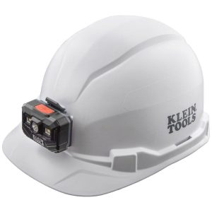 Klein Tools Non-Vented Hard Hat Cap with Headlamp