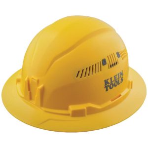 Klein Tools Hard Hat Vented Full Brim Yellow