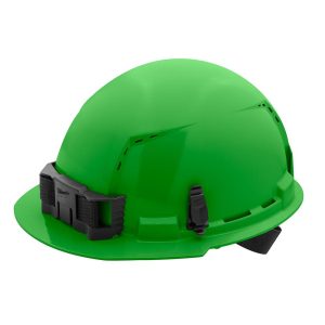 Milwaukee Green Full Brim Vented Hard Hat with 4pt Ratcheting Suspension Type 1 Class C