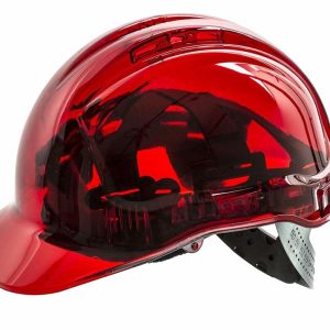 Portwest Peak View Ratchet Vented Hard Hat – Red