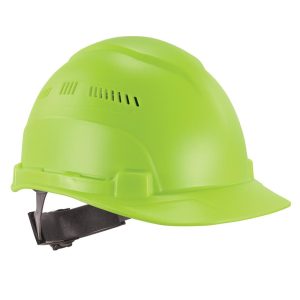 Ergodyne Skullerz 8966 Lime Lightweight Cap Style Hard Hat Vented Class C