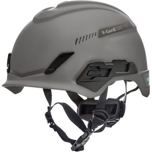 MSA Safety Works V Gard H1 Safety Helmet Trivent Gray Fas Trac III Pivot