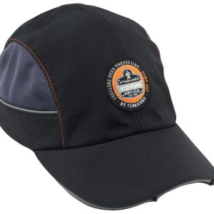 Ergodyne Skullerz 8960 Black Short Brim LED Bump Cap