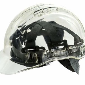 Portwest Peak View Ratchet Vented Hard Hat – Clear