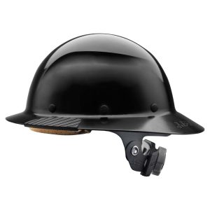 Lift Safety Hard Hat DAX Black Fiber Resin Full Brim