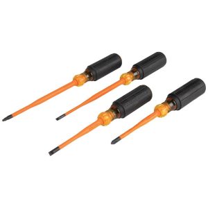 Klein Tools Slim-Tip Insul Screwdrivers 4-pc