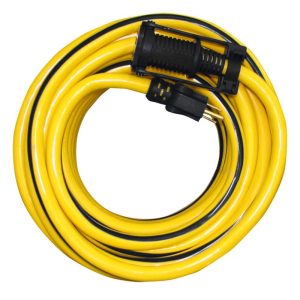 Voltec 100-ft 15-Amp 300-Volt 10-Gauge Yellow Outdoor Extension Cord