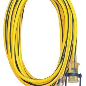 Voltec 15-Amp 12-Gauge Yellow and Blue Outdoor Extension Cord