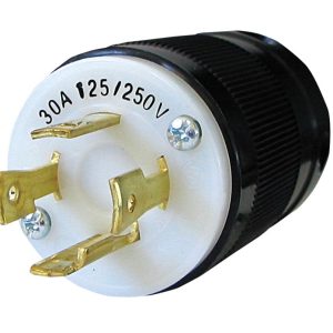 Voltec Locking Male 30amp Plug 3-Pole 4-Wire Grounding NEMA L14-30P