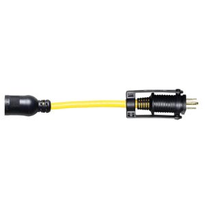 Voltec 1-ft 15-Amp 300-Volt 12-Gauge Yellow Outdoor Extension Cord