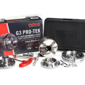 Nova PRO-TEK G3 Direct Thread 1 x 8TPI Reversible Chuck Bundle