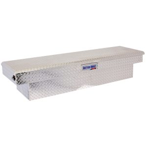 Better Built 69 Push Button Saddle Truck Tool Box BRITE ALUMINUM